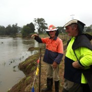 after the first flood on the Coomera River
