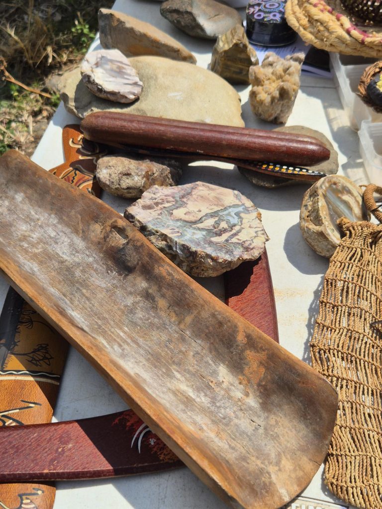Traditional tools and cultural heritage artefacts shared during collaboration